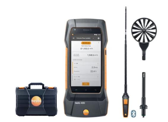 Testo 400 Air Flow Kit with Hot Wire Probe