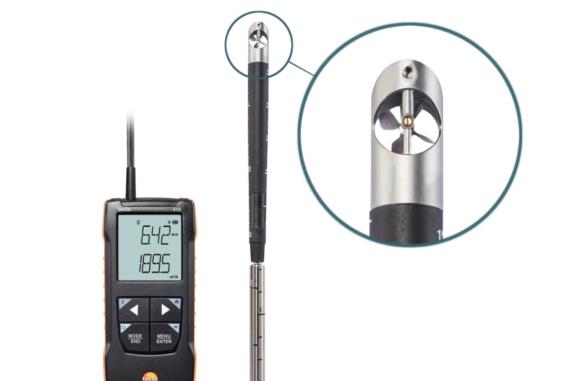 Testo 416 - Digital 16mm Vane Anemometer with App Connection