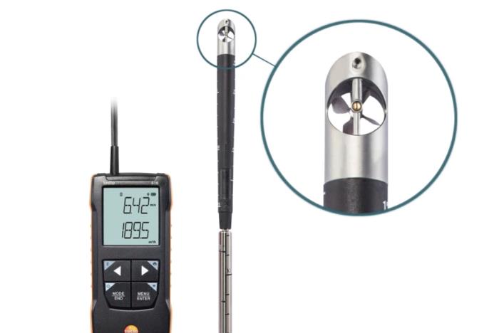 Testo Testo 416 - Digital 16mm Vane Anemometer with App Connection