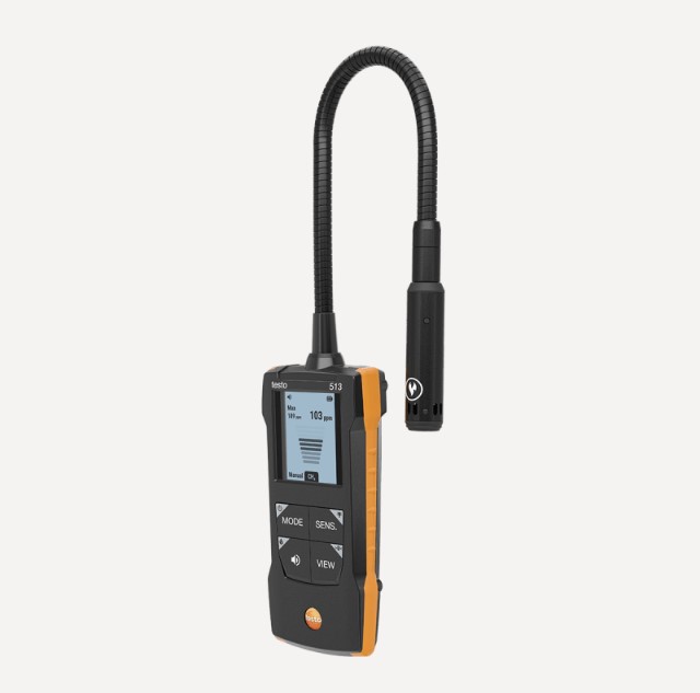 Testo testo 513 - Gas leak detector with flexible probe
